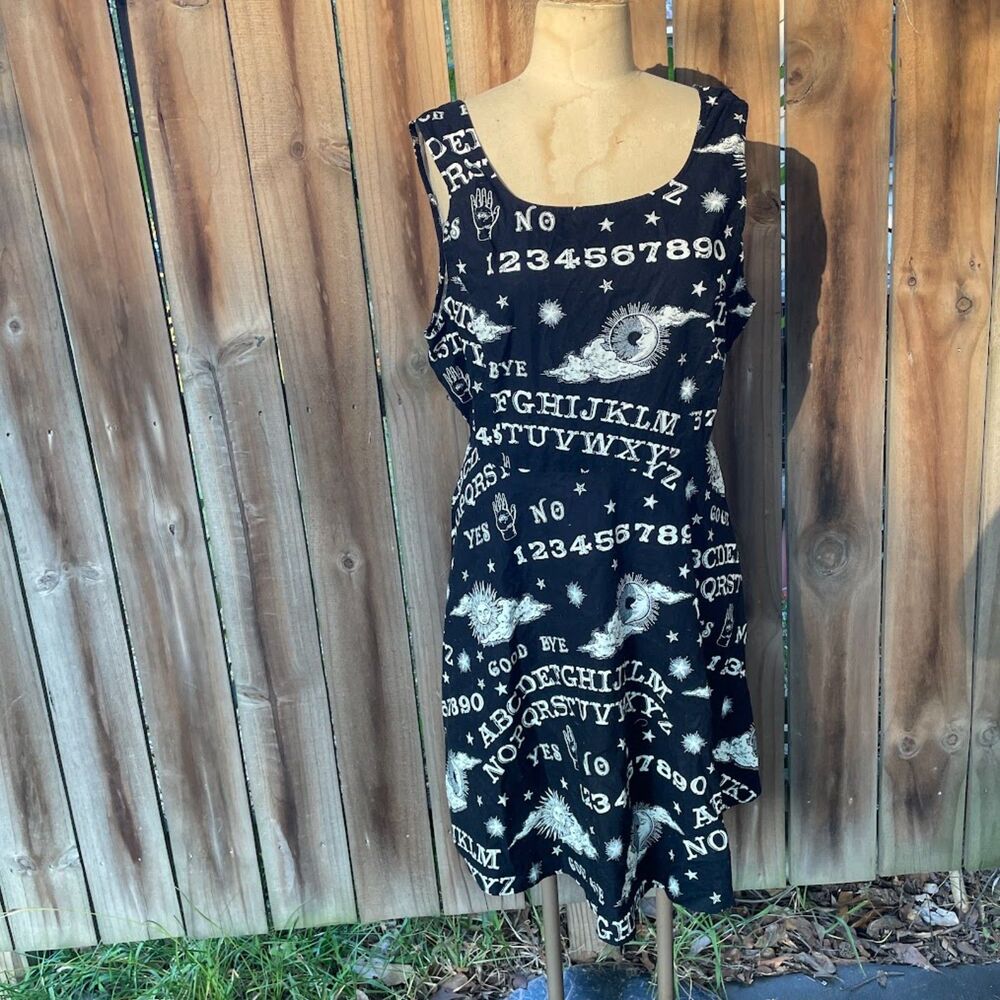 FOLTER OUIJA BOARD DRESS 3X Glow In The Dark Halloween Psychobilly